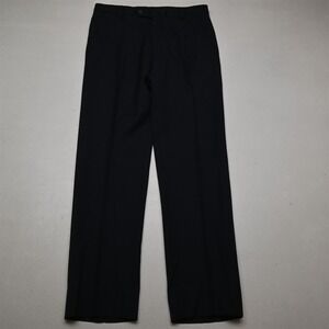 Pronto Uomo 32x32 Blue 100% Wool Flat Front Suit Trouser Dress Mens Pants